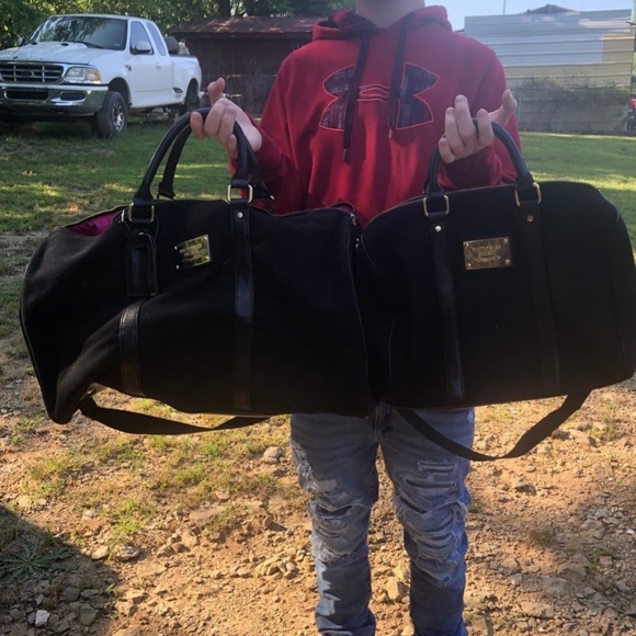 Victoria's Secret Handbags - Victoria's Secret vintage canvas luggage